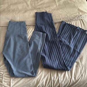 Old Navy & Aerie Light Blue Yoga Pants Leggings & Flare Leggings